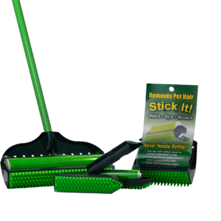 Green Stick It! Pet hair remover